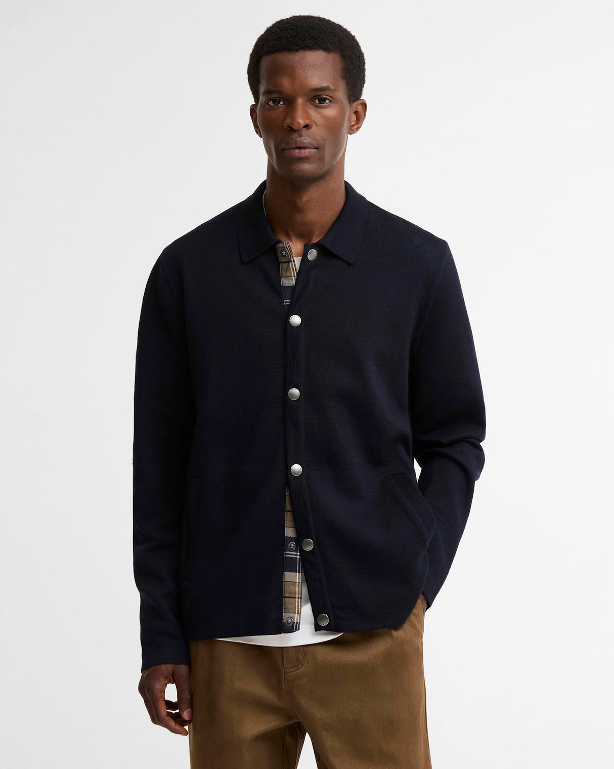 Navy Florcombe Knitted Cardigan