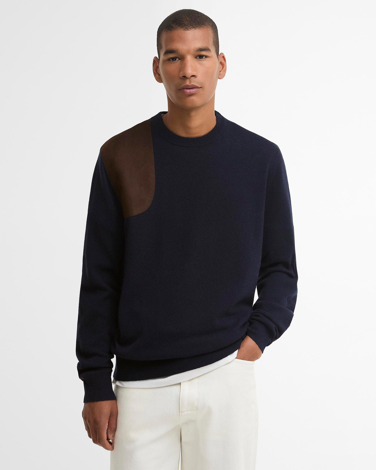 Dark Navy Whitworth Crewneck Jumper