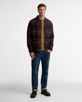 Olive Southview Check Overshirt