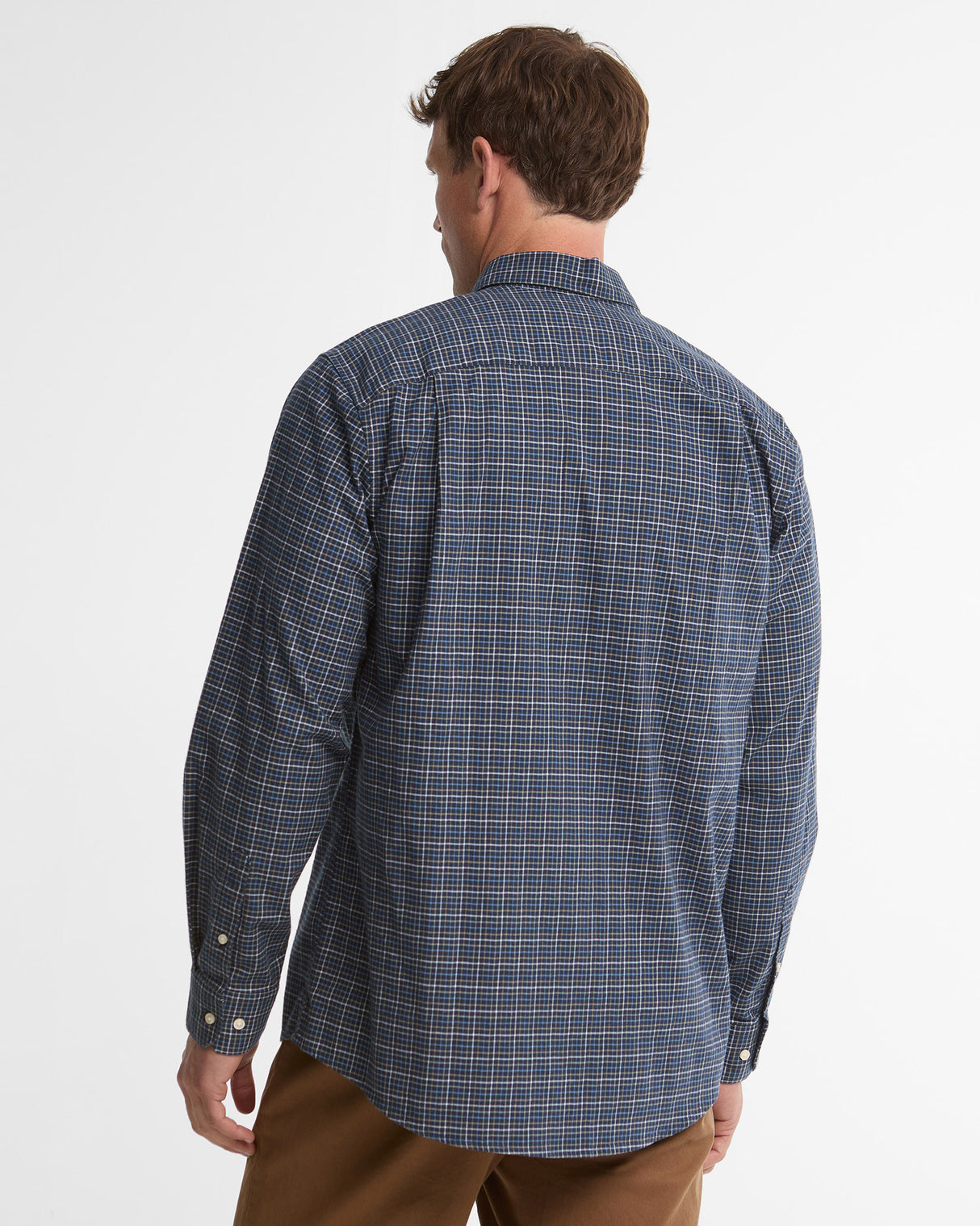 Navy Alderwood Tattersall Check Long Sleeve Shirt