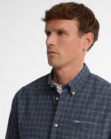 Navy Alderwood Tattersall Check Long Sleeve Shirt
