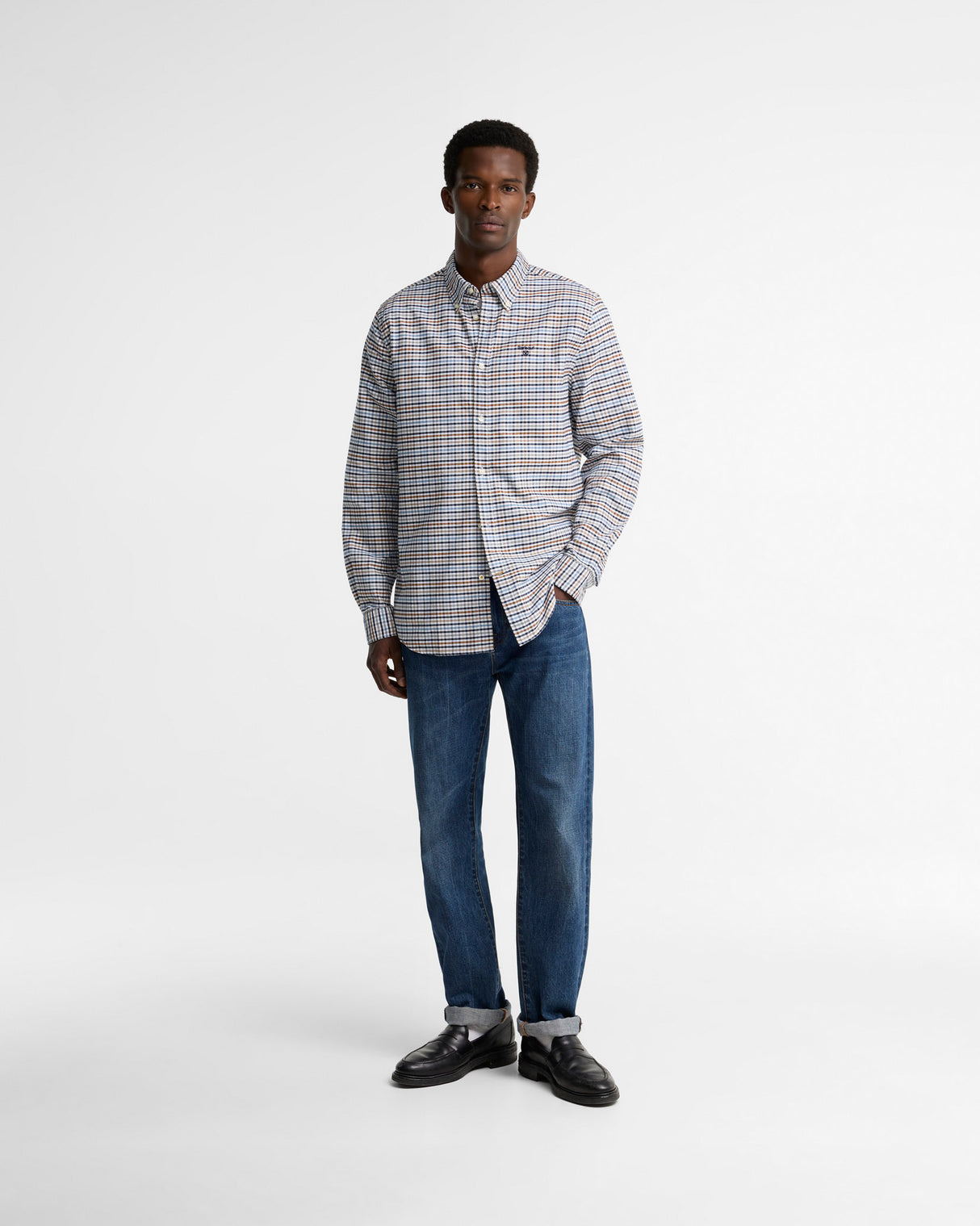 Stone Rickwood Gingham Long Sleeve Shirt