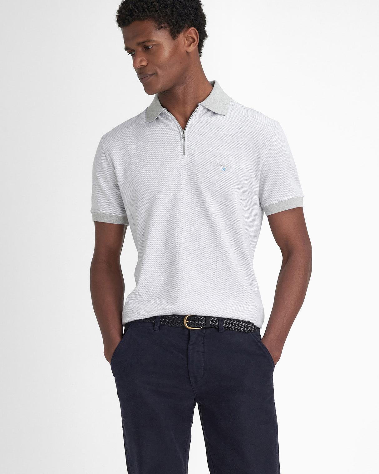 Navy Moleskin Tailored Trousers
