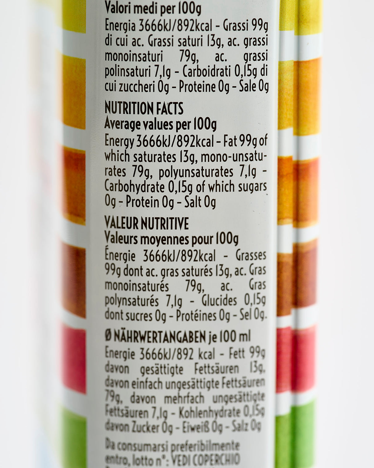 Muraglia Medium Fruity Extra Virgin Olive Oil Rainbow Tin