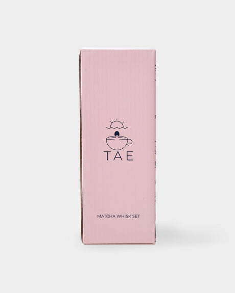 TAE Pink Matcha Whisk Set