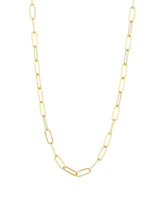 Gold Filled Paperclip Necklace