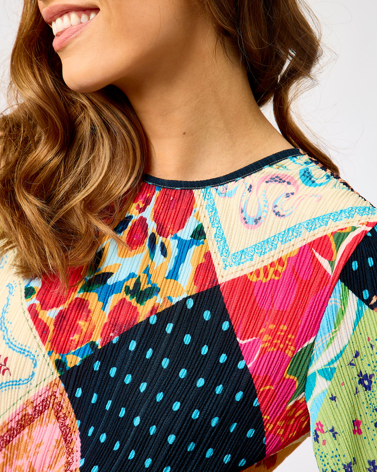 Multicolour Mabel Jardin Du Soleil Patchwork Dress