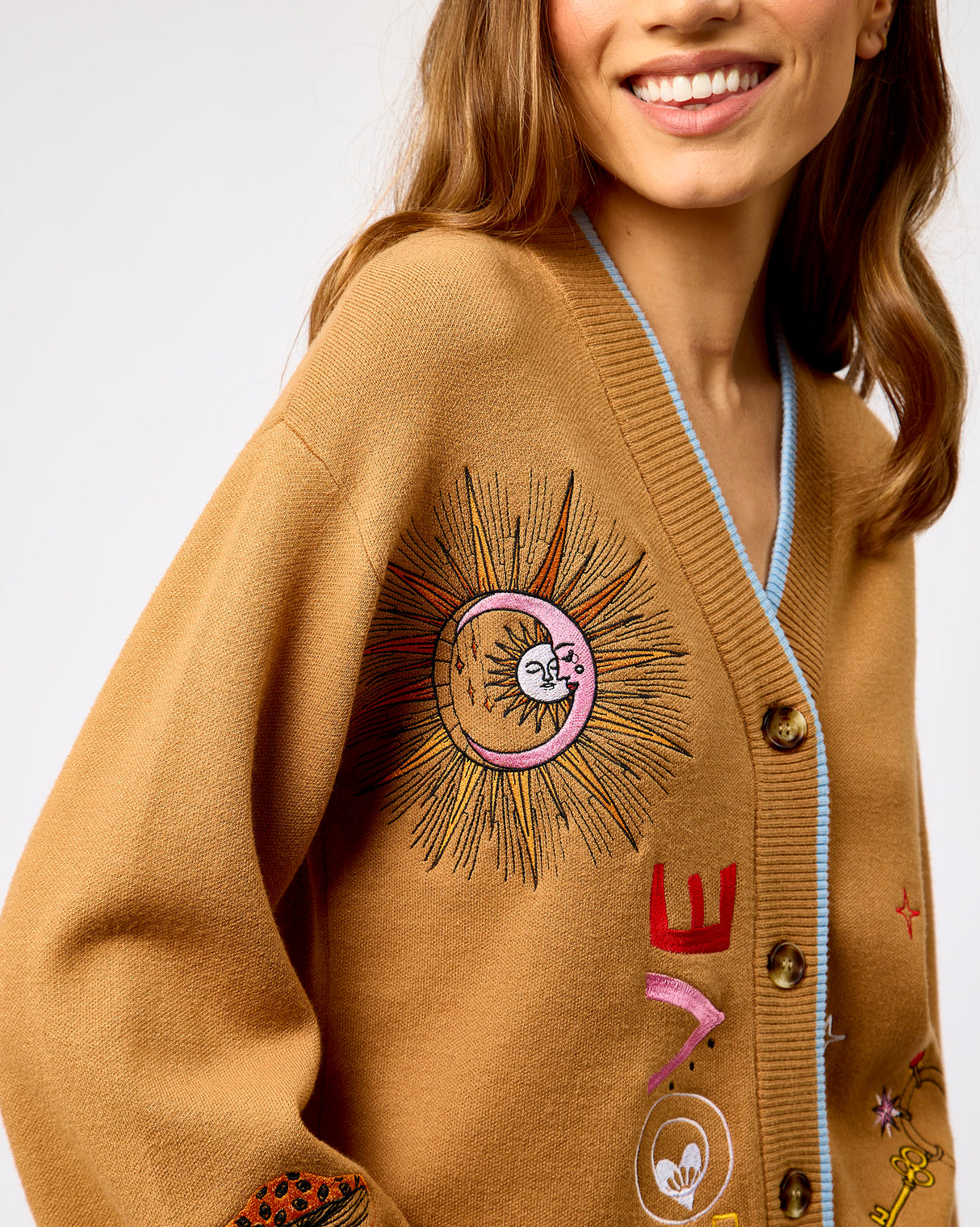 Camel Amore Astrid Cardigan