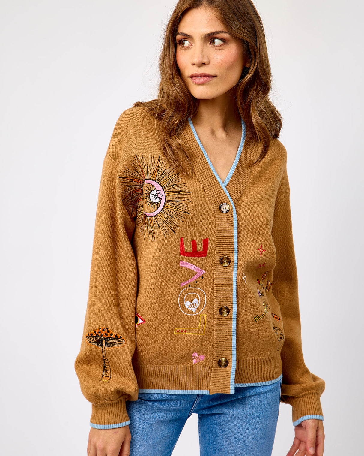Camel Amore Astrid Cardigan