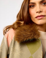 Multicolour Argyle Long Coat