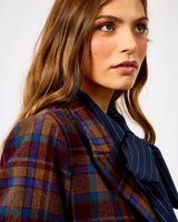 Multicolour Check Pattern Relaxed Blazer