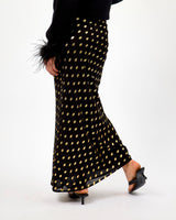 Black & Gold Fleck Dorris Skirt