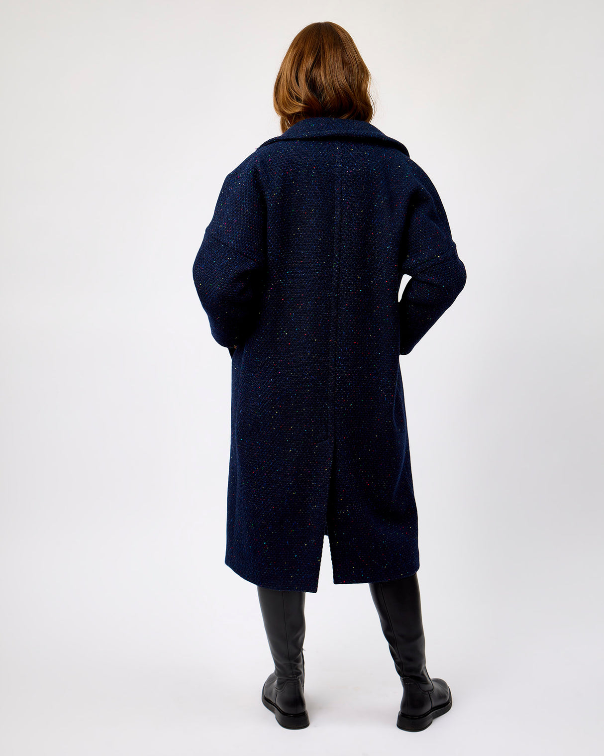 Oh My My Dúghorm Donegal Wool & Mohair Coat