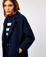 Oh My My Dúghorm Donegal Wool & Mohair Coat