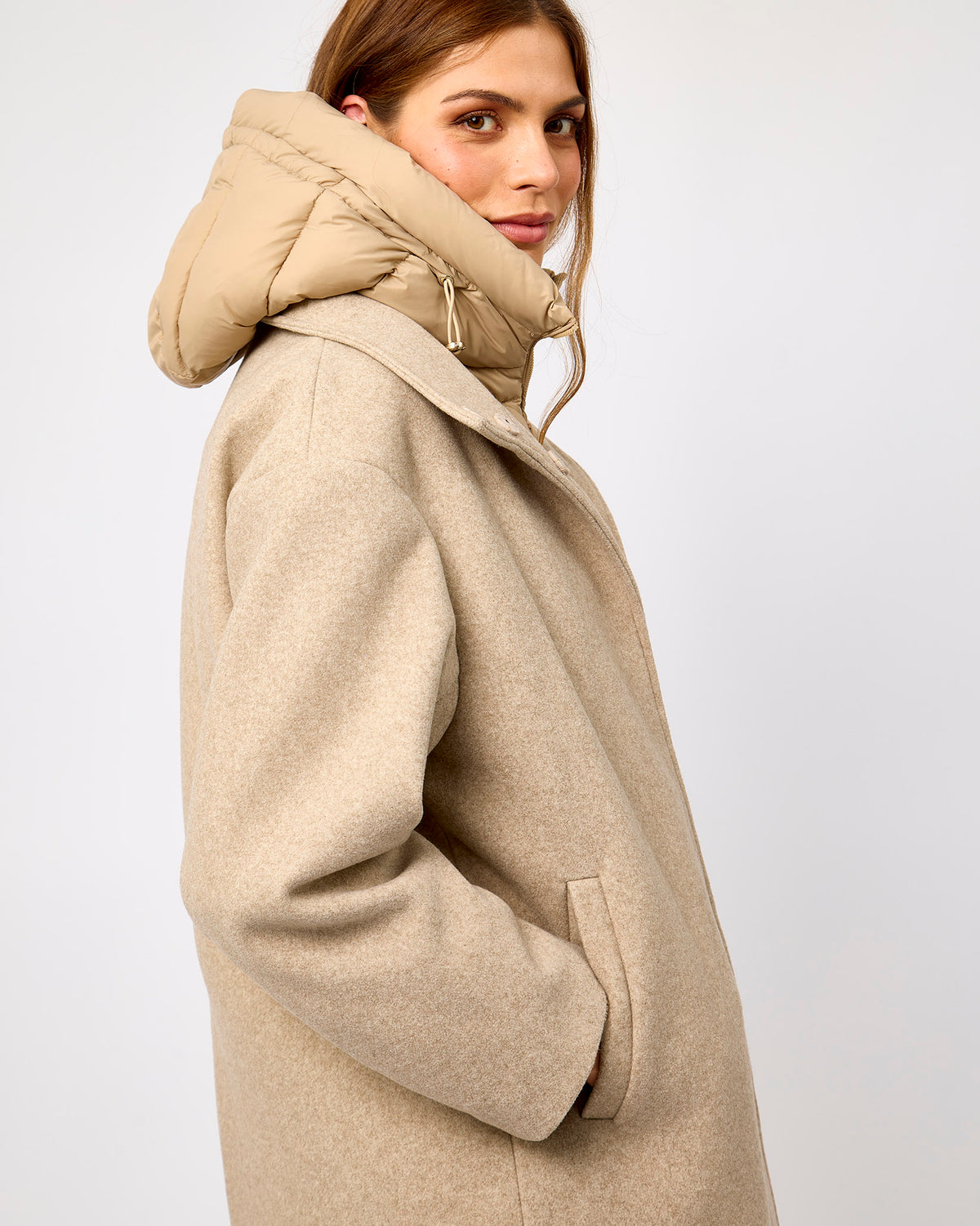 Birch Melange Omri Bodywarmer Coat