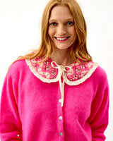 Pink Wave Quilted Cotton Collar