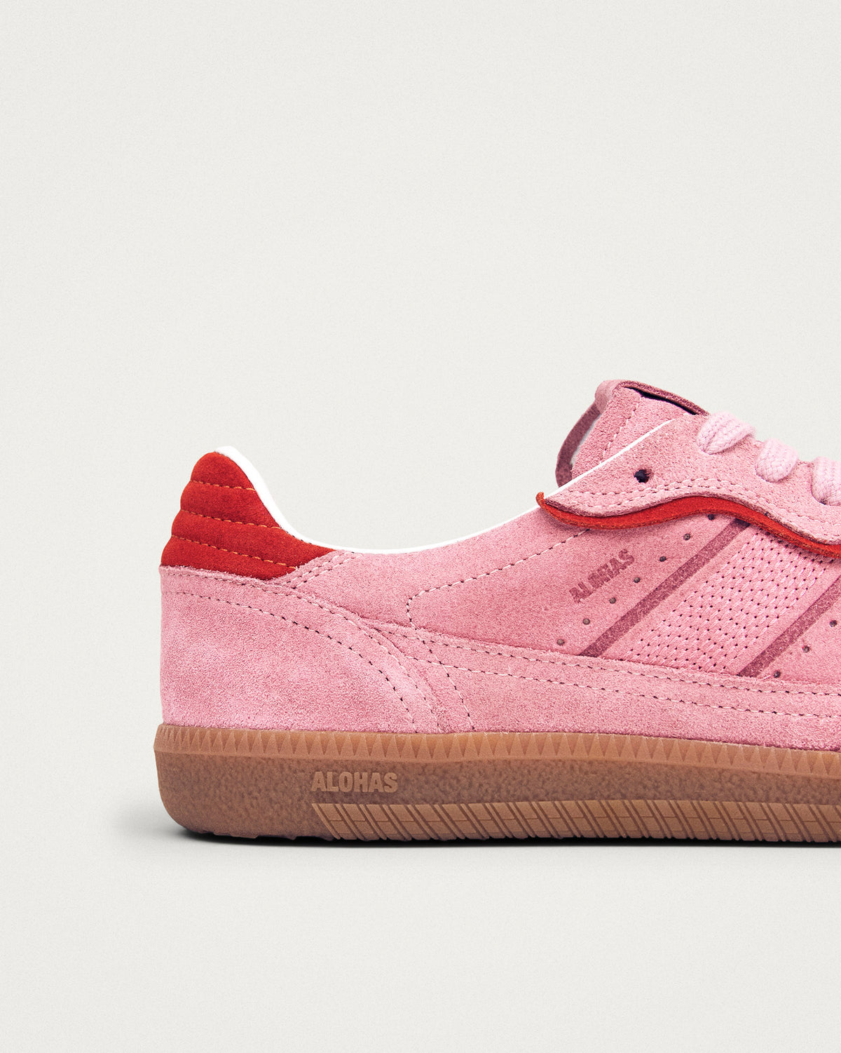 Sea Pink Rife Suede Trainers