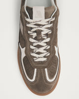 Taupe Rife Leather Trainers