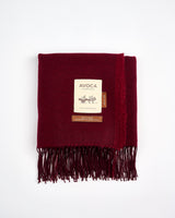 Burgundy Cashmere Wool Sandymount Scarf