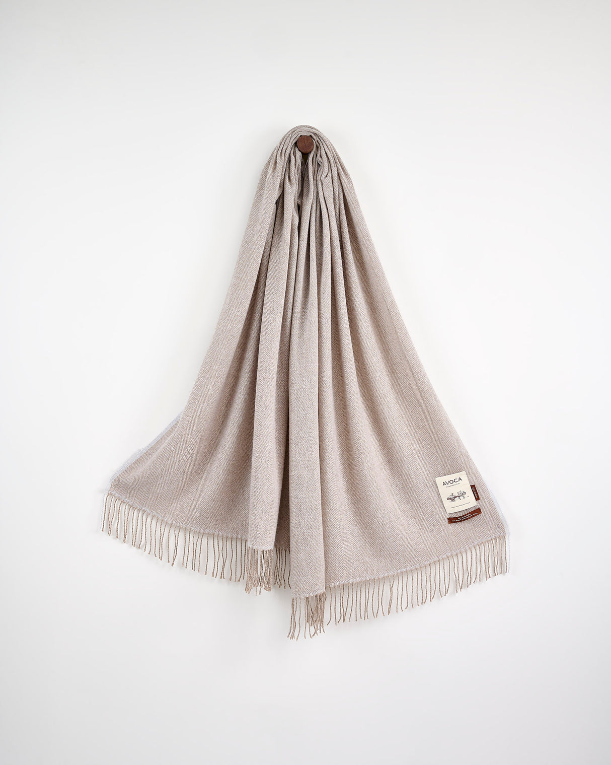 Light Grey Cashmere Wool Sandymount Scarf