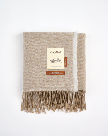Light Grey Cashmere Wool Sandymount Scarf