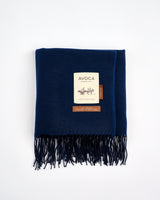 Navy Cashmere Wool Sandymount Scarf