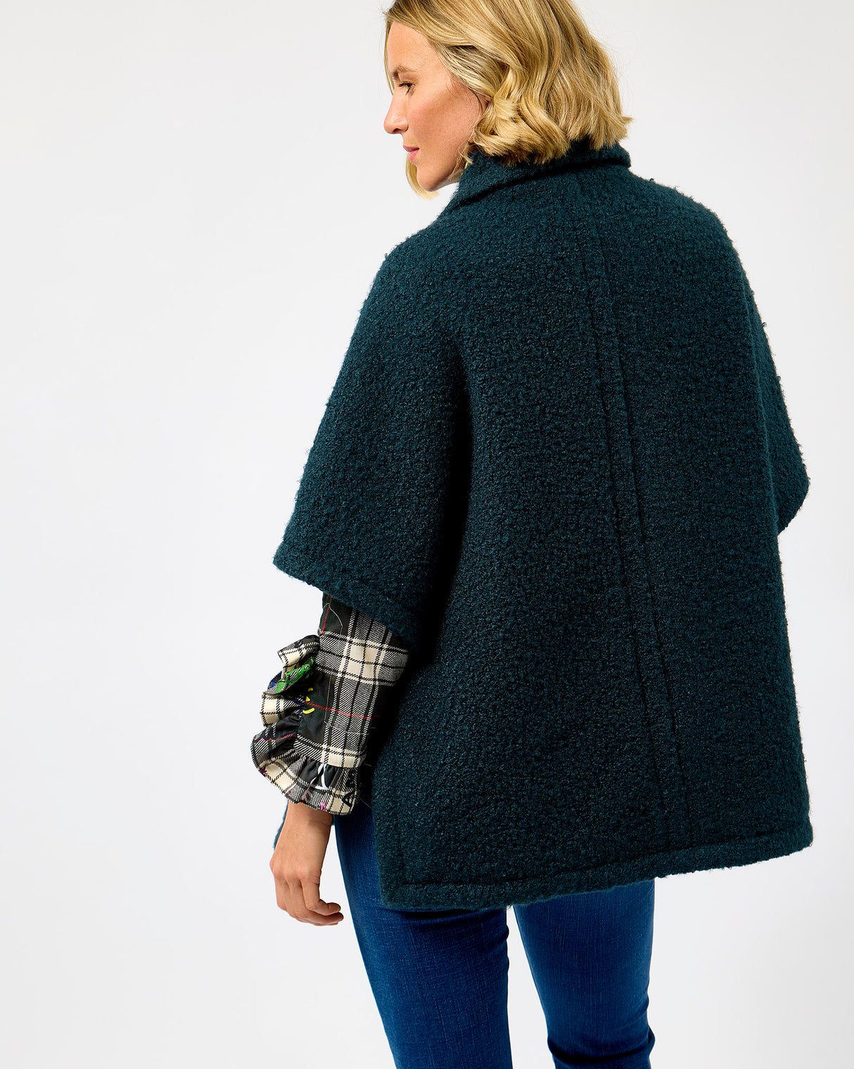 Teal Ink Teddy Coat