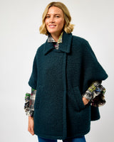 Teal Ink Teddy Coat