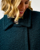 Teal Ink Teddy Coat