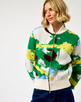 Crimson Blush Merino Zip Cardigan