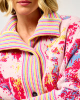 Fuchsia Cloud Merino Long Cardigan