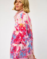 Fuchsia Cloud Merino Long Cardigan