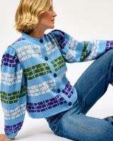 Bluebell Sculpted Shoulder Merino Cardigan
