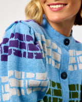 Bluebell Sculpted Shoulder Merino Cardigan