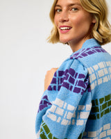 Bluebell Sculpted Shoulder Merino Cardigan