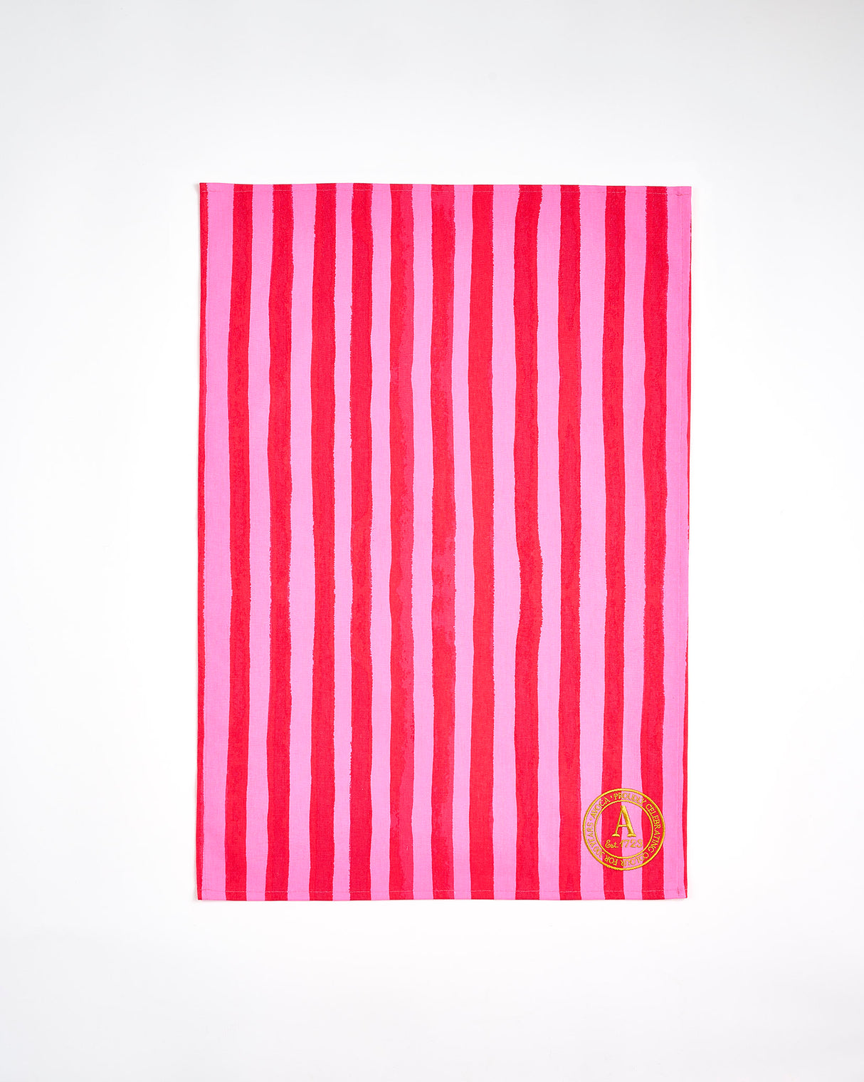 Pink Stripe 100% Cotton Tea Towel