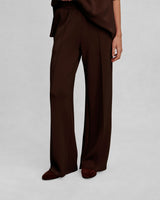 Coffee Bean Wide Leg Trousers