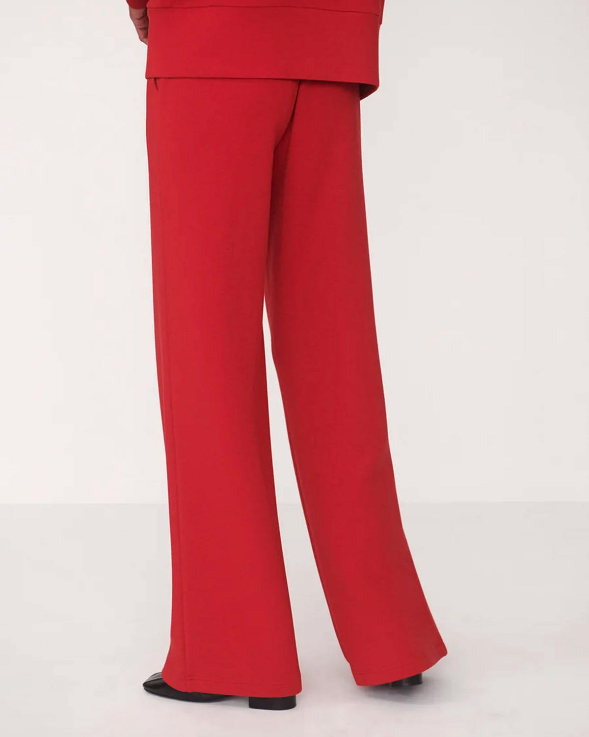 Red Marl Wide Leg Trousers