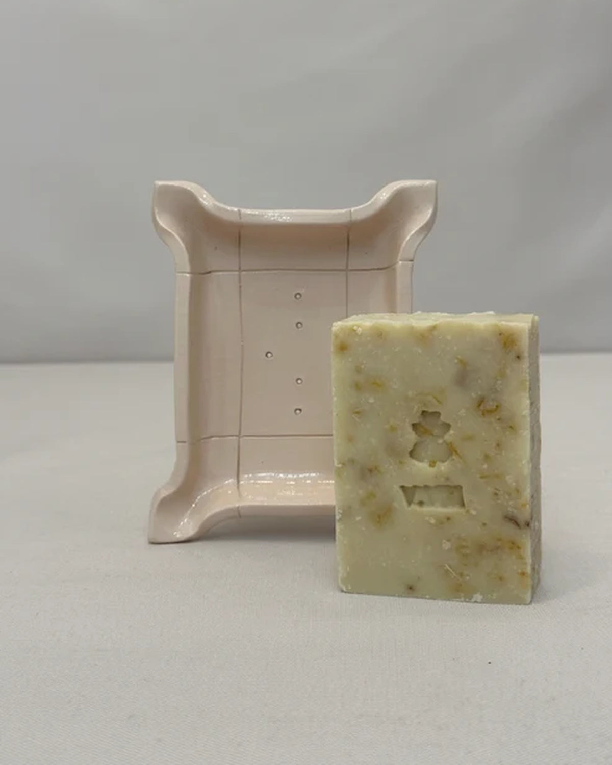 White Ceramic Soap Dish