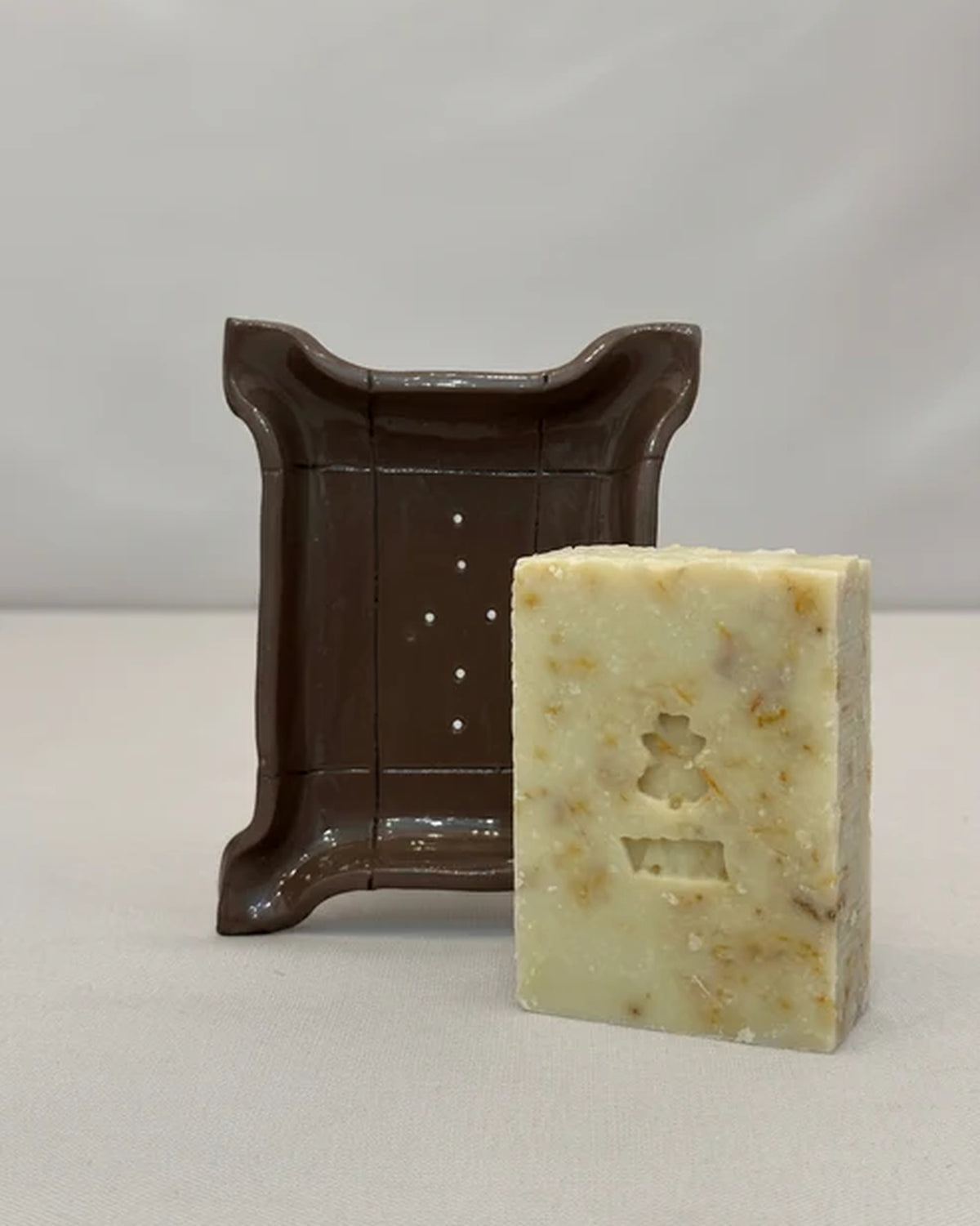 Dark Brown Ceramic Soap Dish