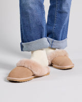 Camel Jolie Sheepskin Slippers
