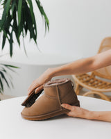 Camel Stinger Sheepskin Micro Boots