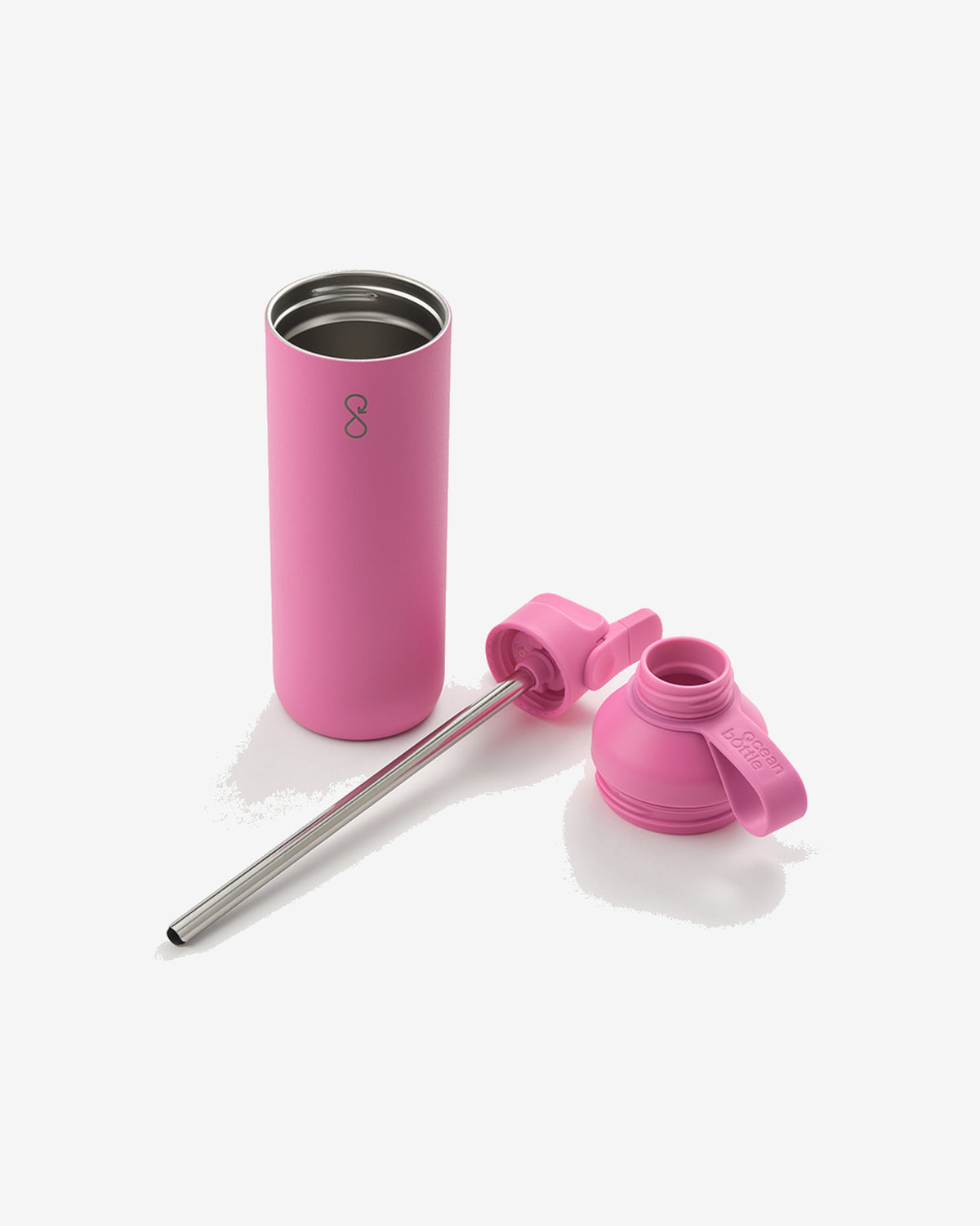 Tidal Pink Peak Go Flip-Straw Water Bottle