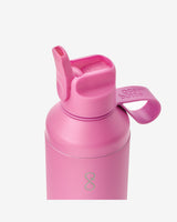 Tidal Pink Peak Go Flip-Straw Water Bottle
