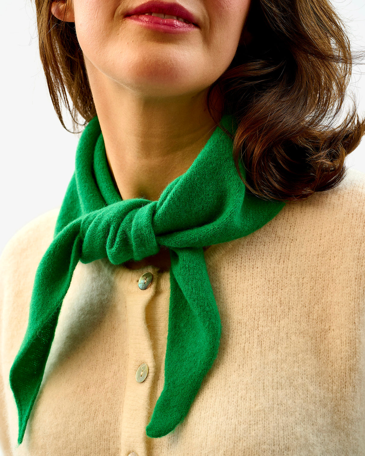Billiard Lambswool Triangle Neck Tie Scarf