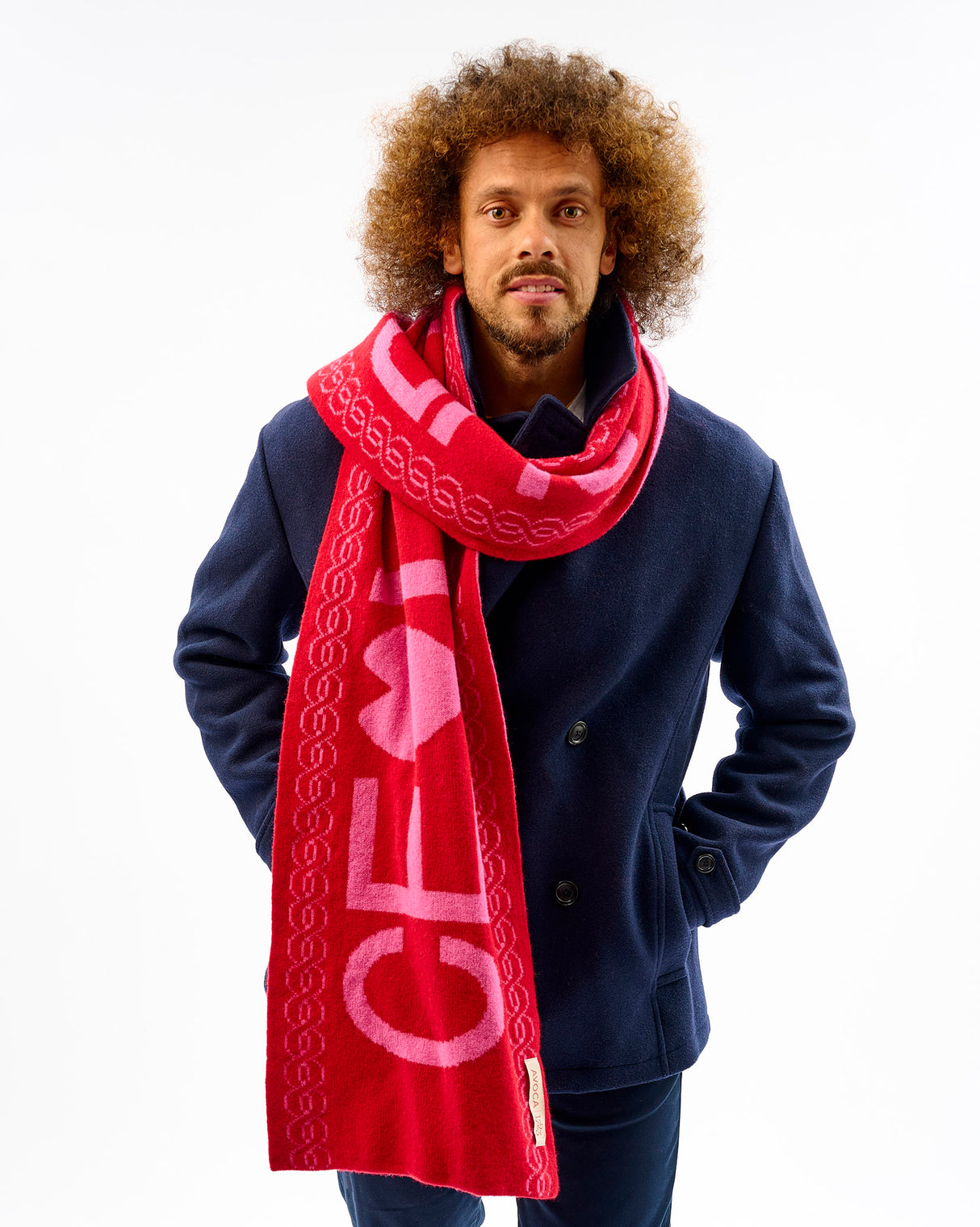 Dubonnet & Bubblegum 'Ceol Mo Chroí' Love Heart Lambswool Tubular Scarf
