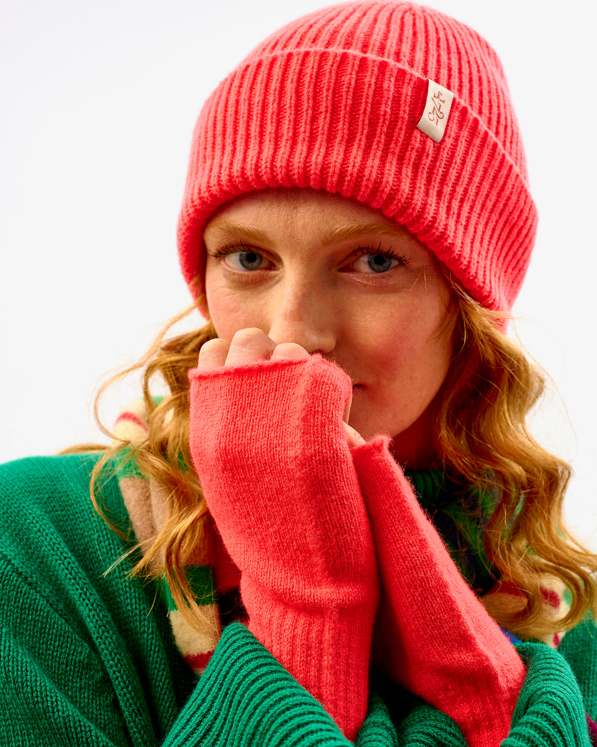 Neon Orange Clyde Lambswool Hat