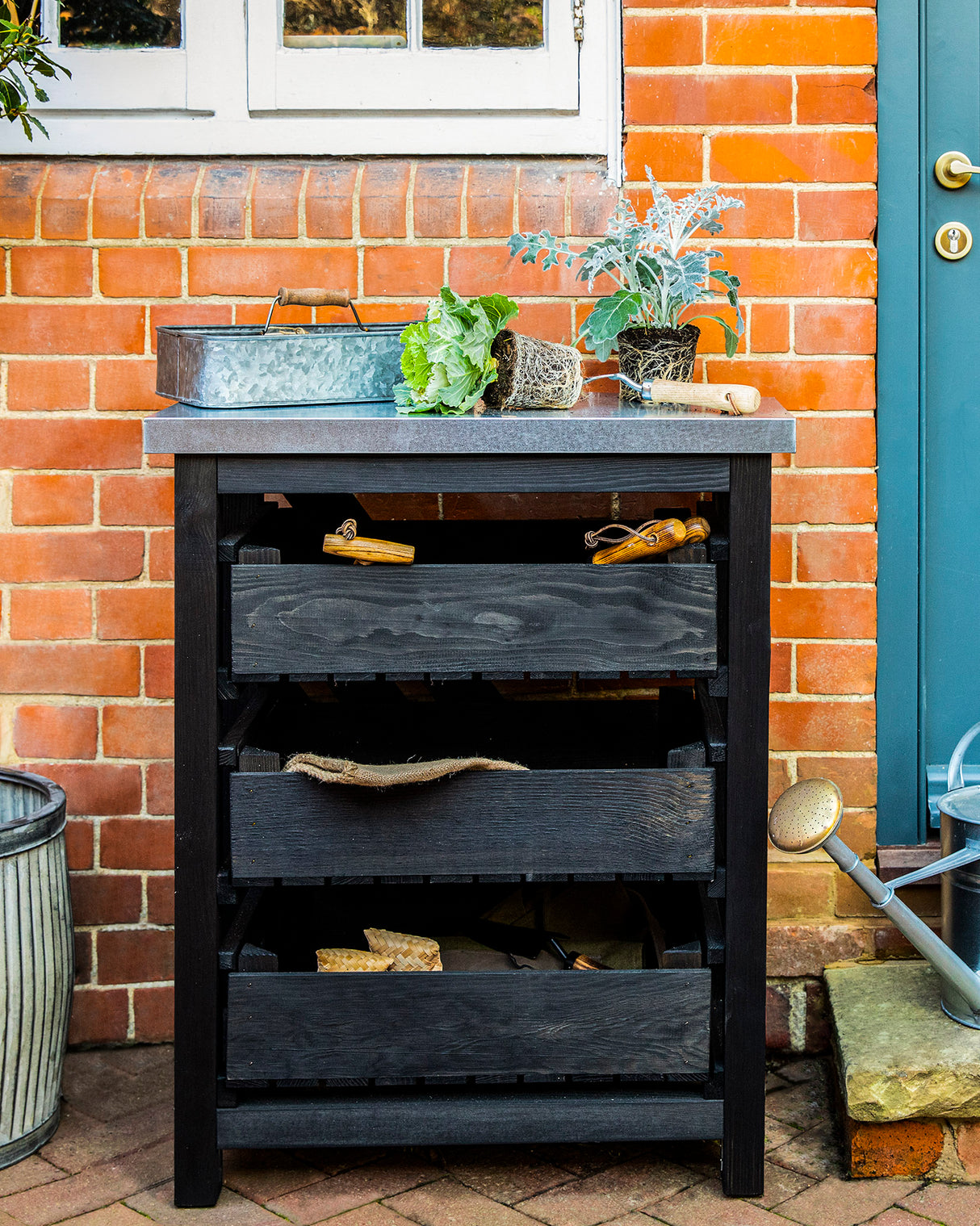 Spruce & Galvanised Steel Moreton Shed Unit