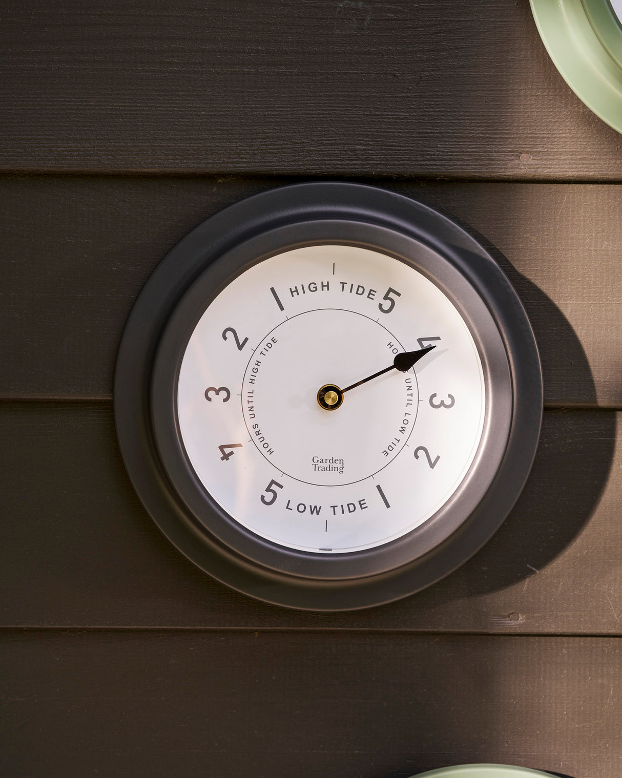 Carbon Narberth Powder Coated Steel Tide Clock
