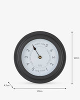 Carbon Narberth Powder Coated Steel Tide Clock